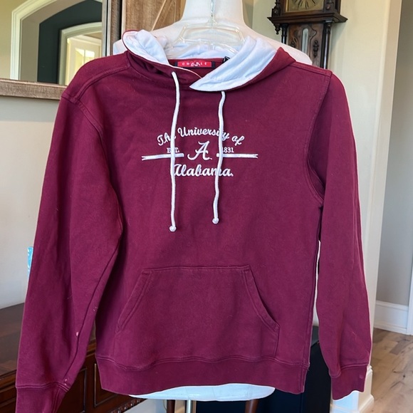 University of Alabama Crimson Red Hoodie Sweatshirt Womens Small - Picture 4 of 10